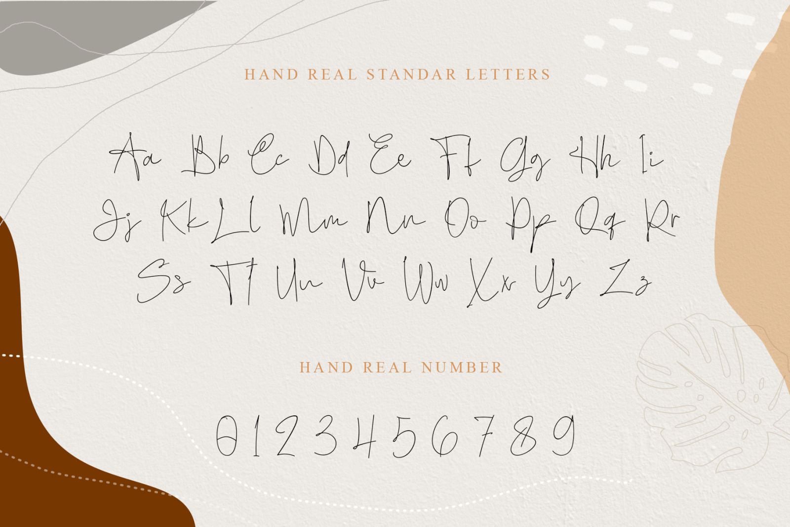 Hand Real Font Hand Real Font