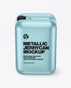 Metallic Jerrycan Mockup