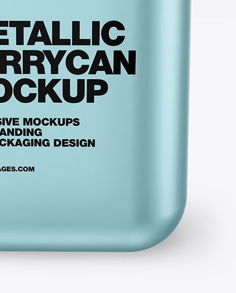 Metallic Jerrycan Mockup