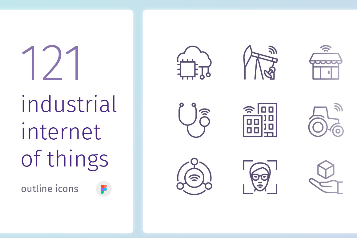 IIoT outline iconset