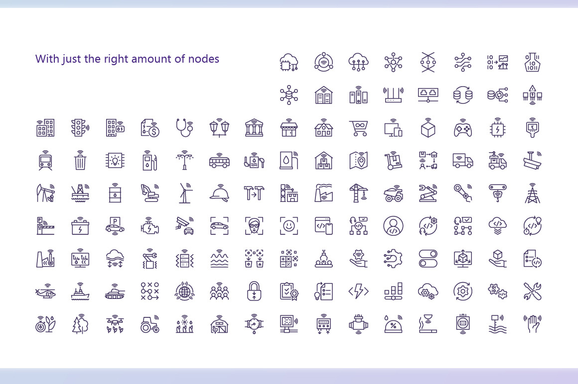 IIoT outline iconset