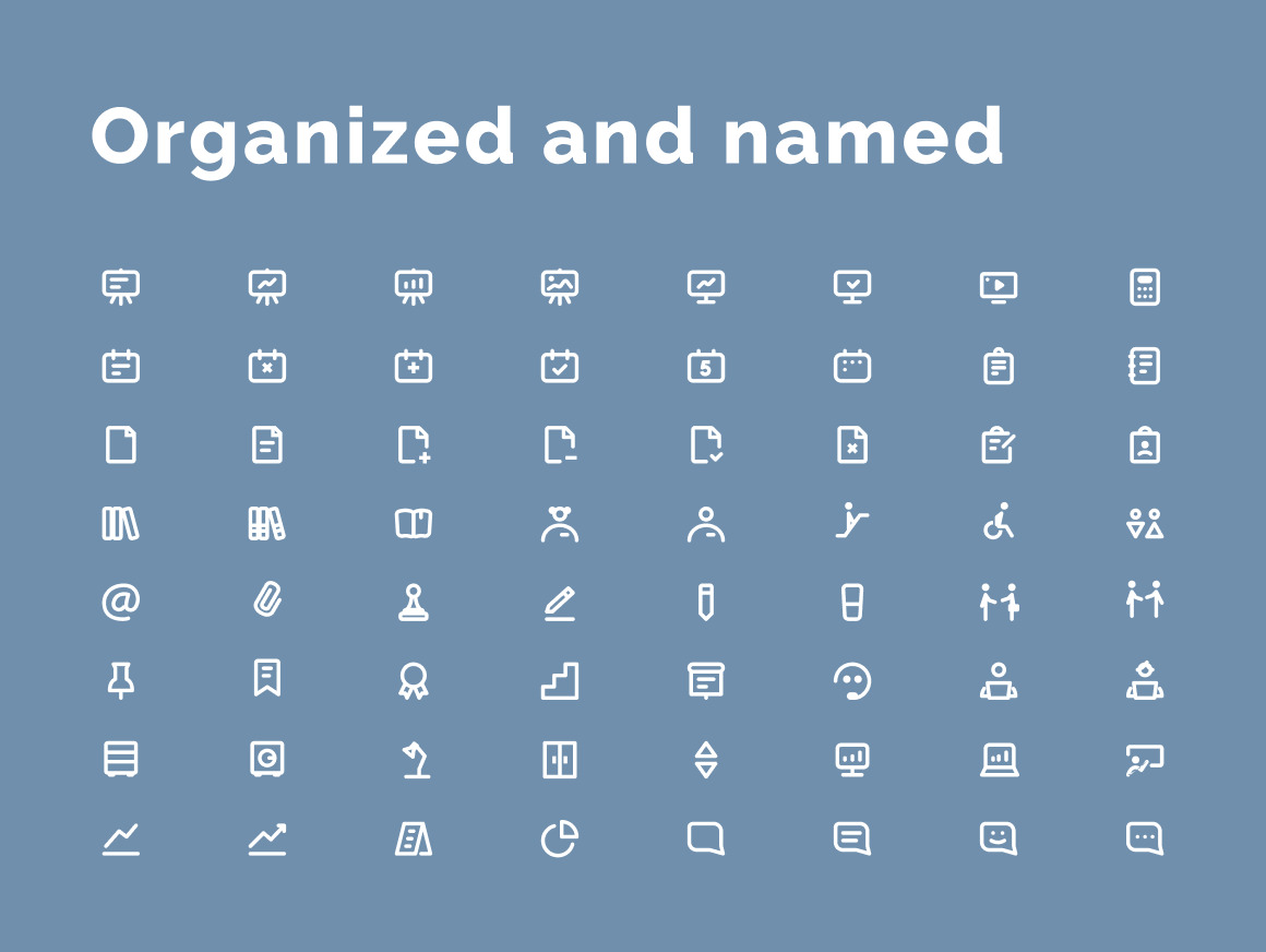 Office Work &amp; Life Icons Set