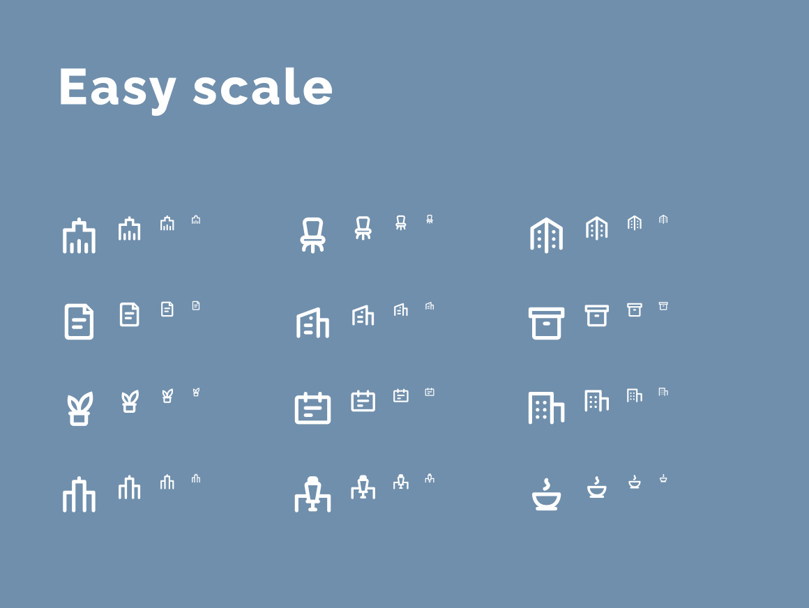 Office Work & Life Icons Set Office Work & Life Icons Set