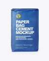 Kraft Paper Cement Bag Mockup