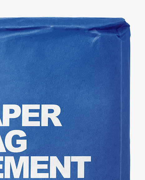 Kraft Paper Cement Bag Mockup