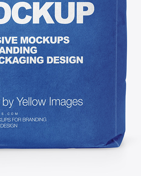 Kraft Paper Cement Bag Mockup