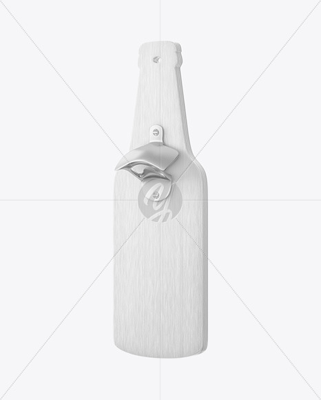 Bottle Opener with Wooden Holder Mockup