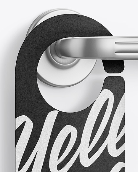 Kraft Door Hanger Mockup