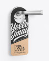 Kraft Door Hanger Mockup