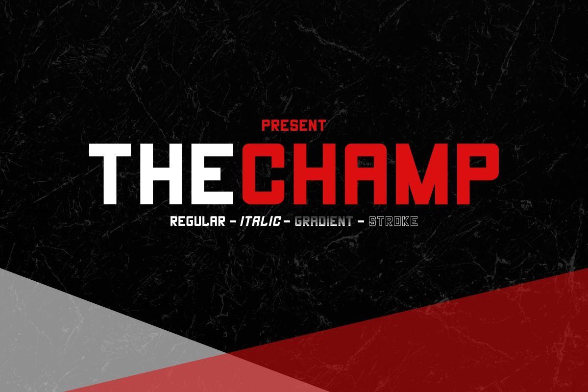 THECHAMP Sans Serif Font THECHAMP Sans Serif Font