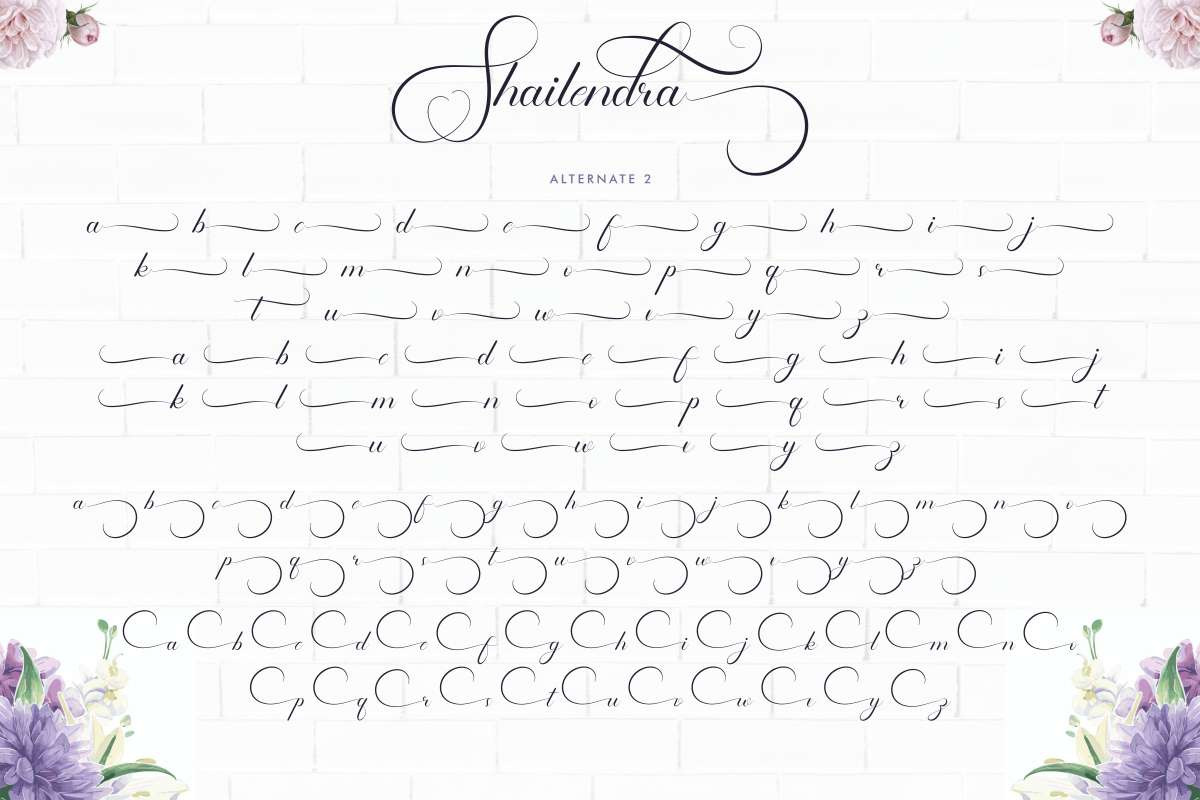 Shailendra Calligraphy Font Shailendra Calligraphy Font