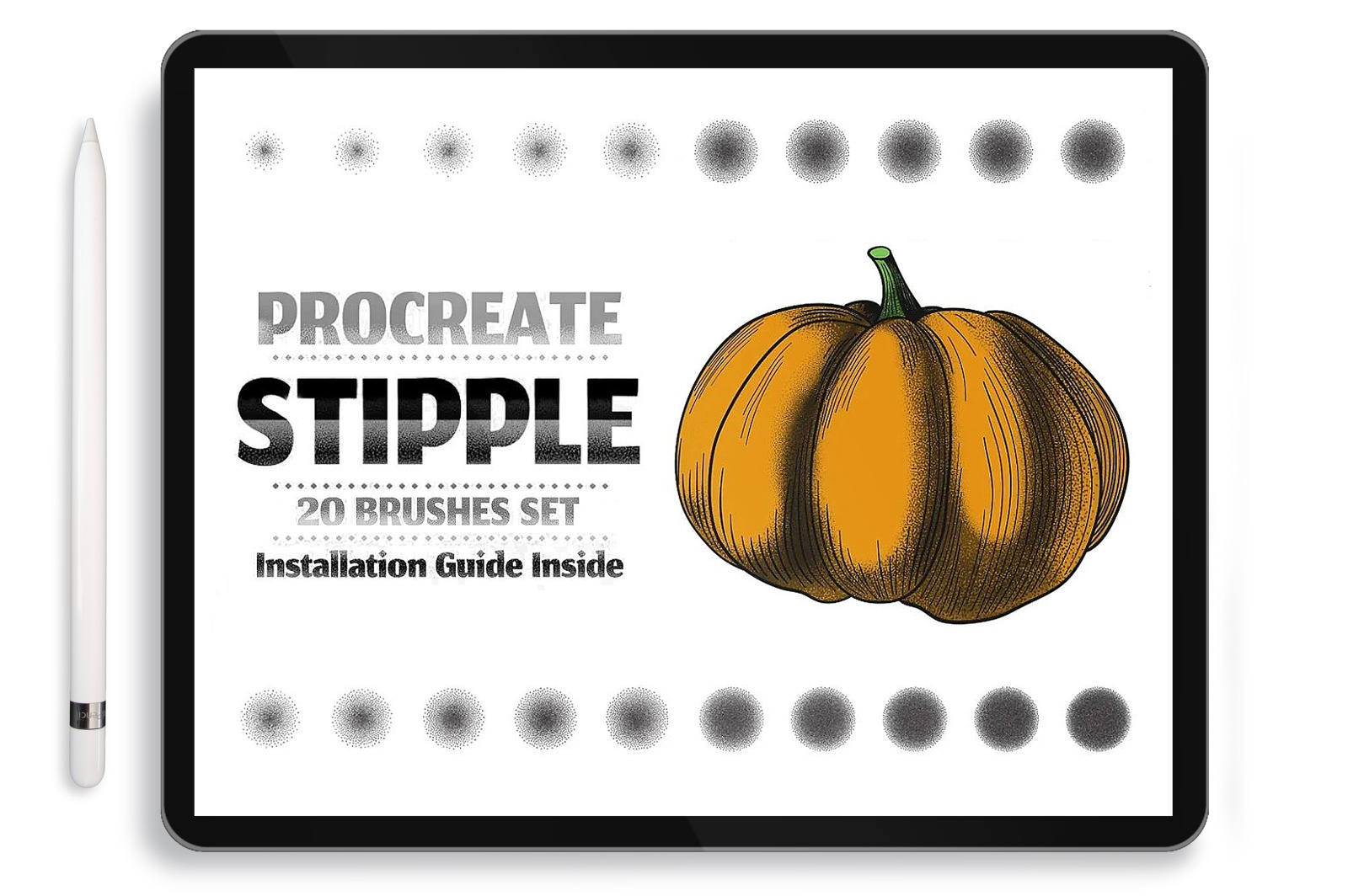 20 Stipple Procreate Brushes 20 Stipple Procreate Brushes