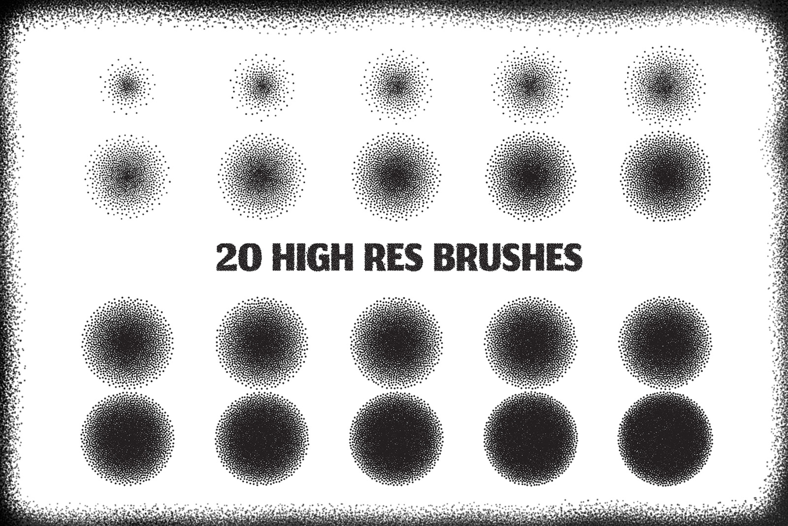 20 Stipple Procreate Brushes