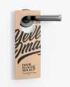 Kraft Door Hanger Mockup