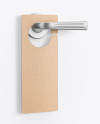 Kraft Door Hanger Mockup