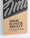 Kraft Door Hanger Mockup