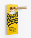 Paper Door Hanger Mockup