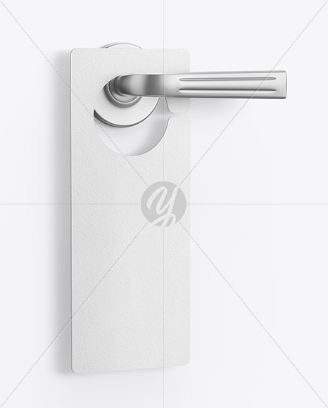 Paper Door Hanger Mockup