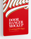 Paper Door Hanger Mockup