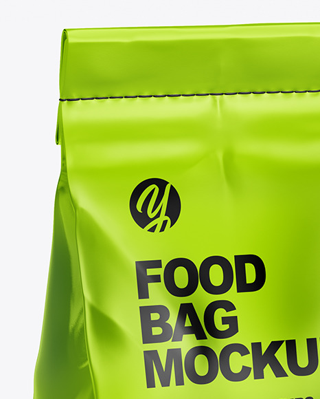 Metallic Food Bag Mockup