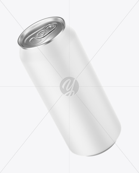 Aluminium Can With Matte Finish Mockup