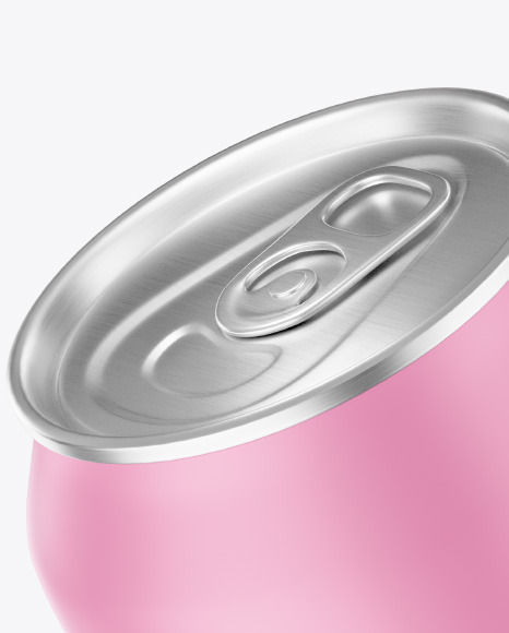 Aluminium Can With Matte Finish Mockup