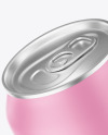 Aluminium Can With Matte Finish Mockup