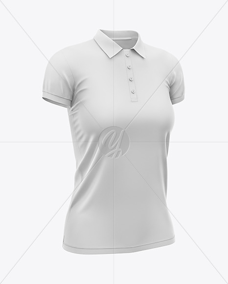 Women&#039;s Short Sleeve Polo Shirt Mockup