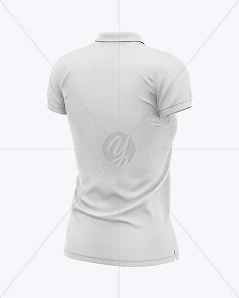 Women&#039;s Short Sleeve Polo Shirt Mockup