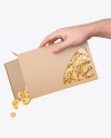 Paper Box With Cereals Mockup