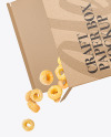 Paper Box With Cereals Mockup