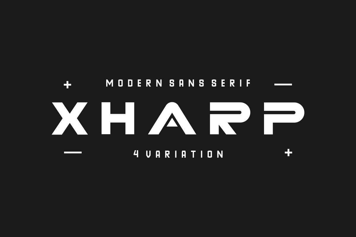 XHARP Futuristic Modern Font XHARP Futuristic Modern Font