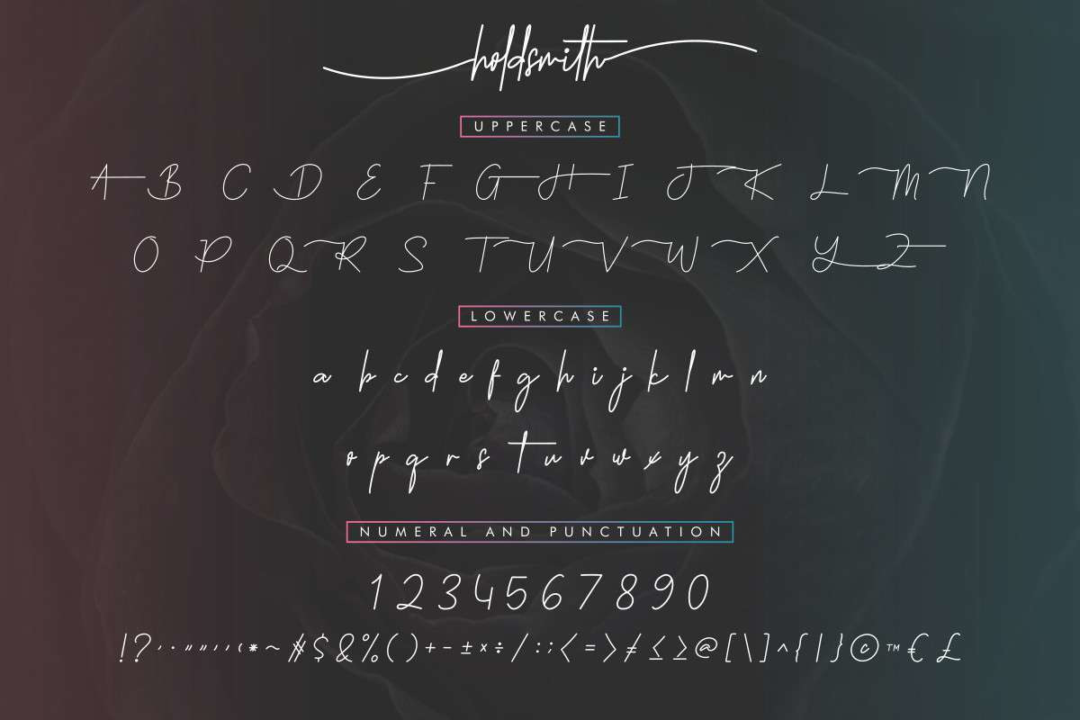 Holdsmith Signature Font