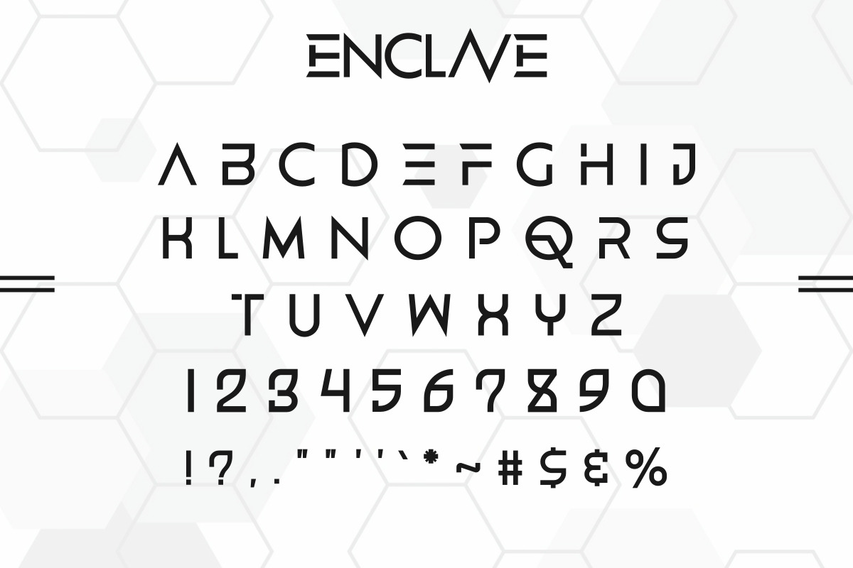 ENCLAVE Font ENCLAVE Font