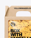 Kraft Box with Farfalle Pasta Mockup