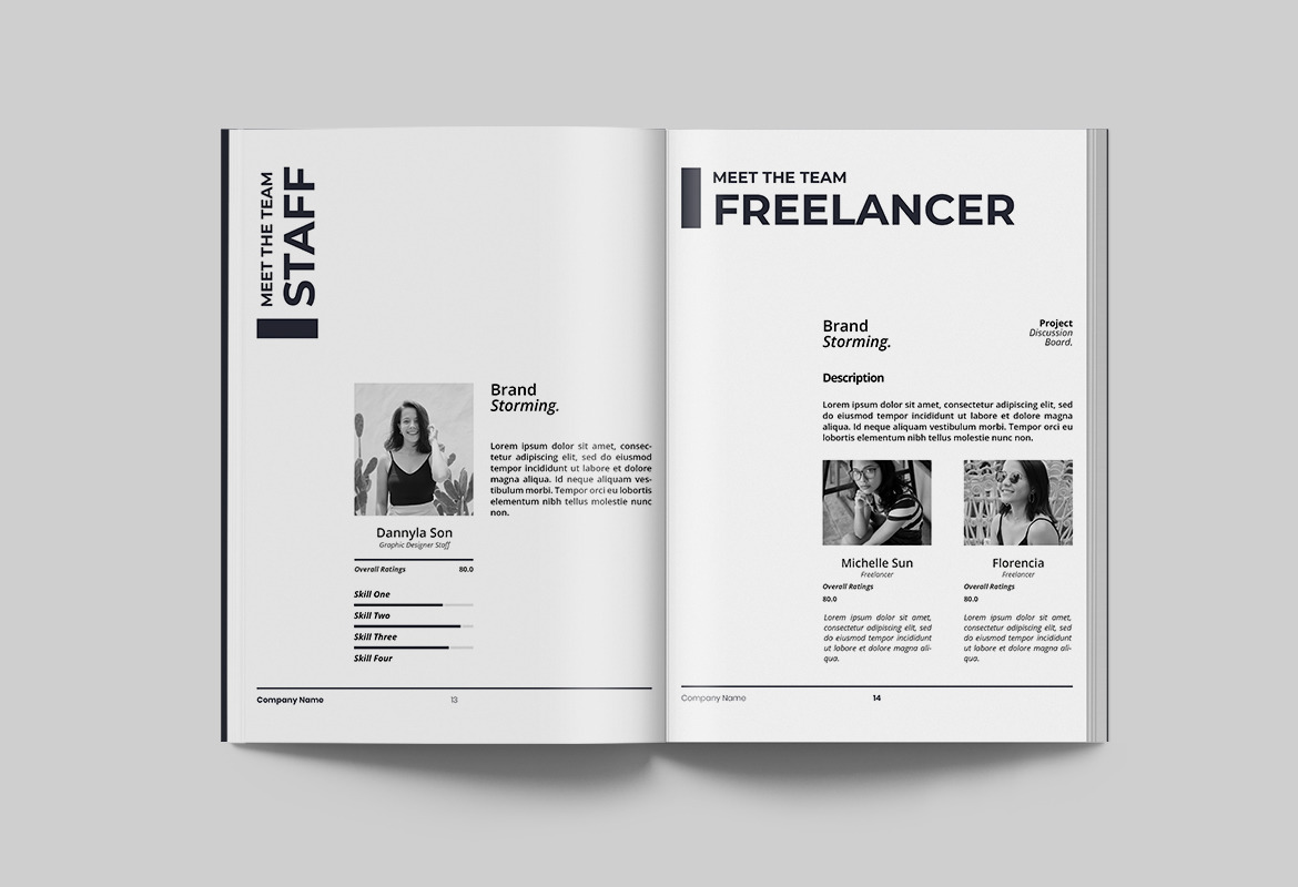 Monochromatic Corporate Proposal Indesign Template