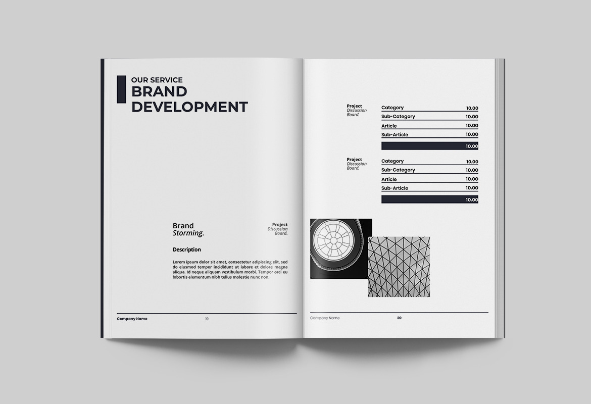 Monochromatic Corporate Proposal Indesign Template