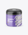 Glossy Plastic Cosmetic Jar Mockup