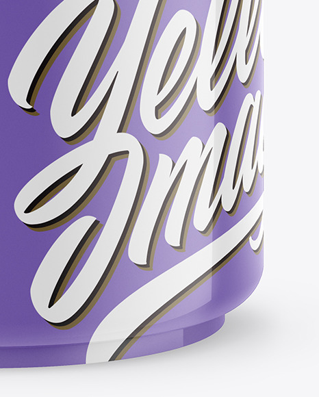 Glossy Plastic Cosmetic Jar Mockup