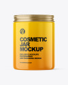 Glossy Cosmetic Jar Mockup