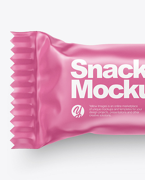 Muesli Bar With Strawberries Mockup
