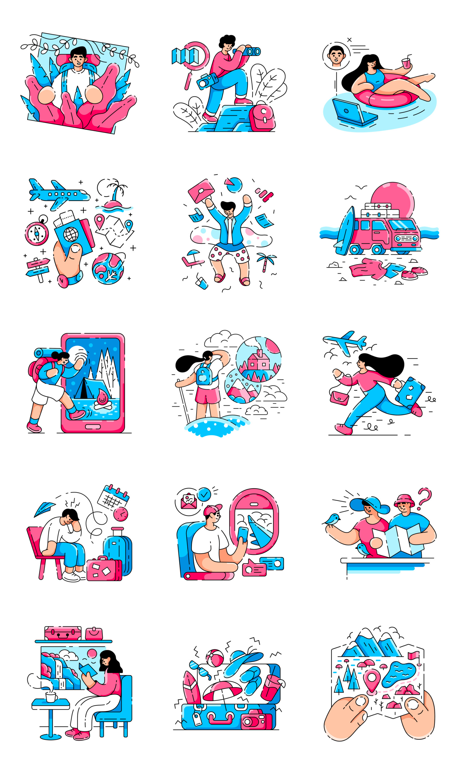 Vacation Illustrations Vacation Illustrations