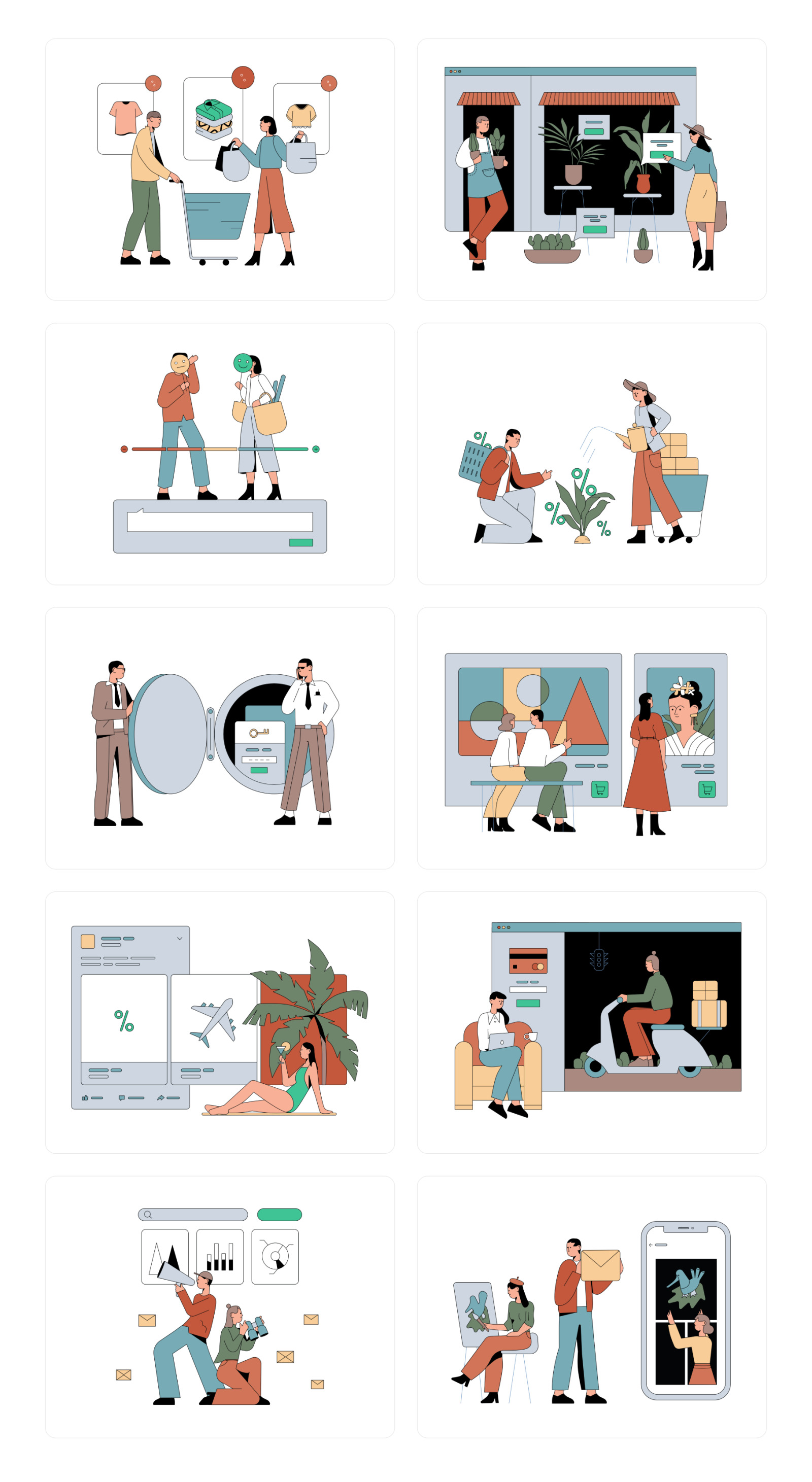 E-commerce Illustrations E-commerce Illustrations