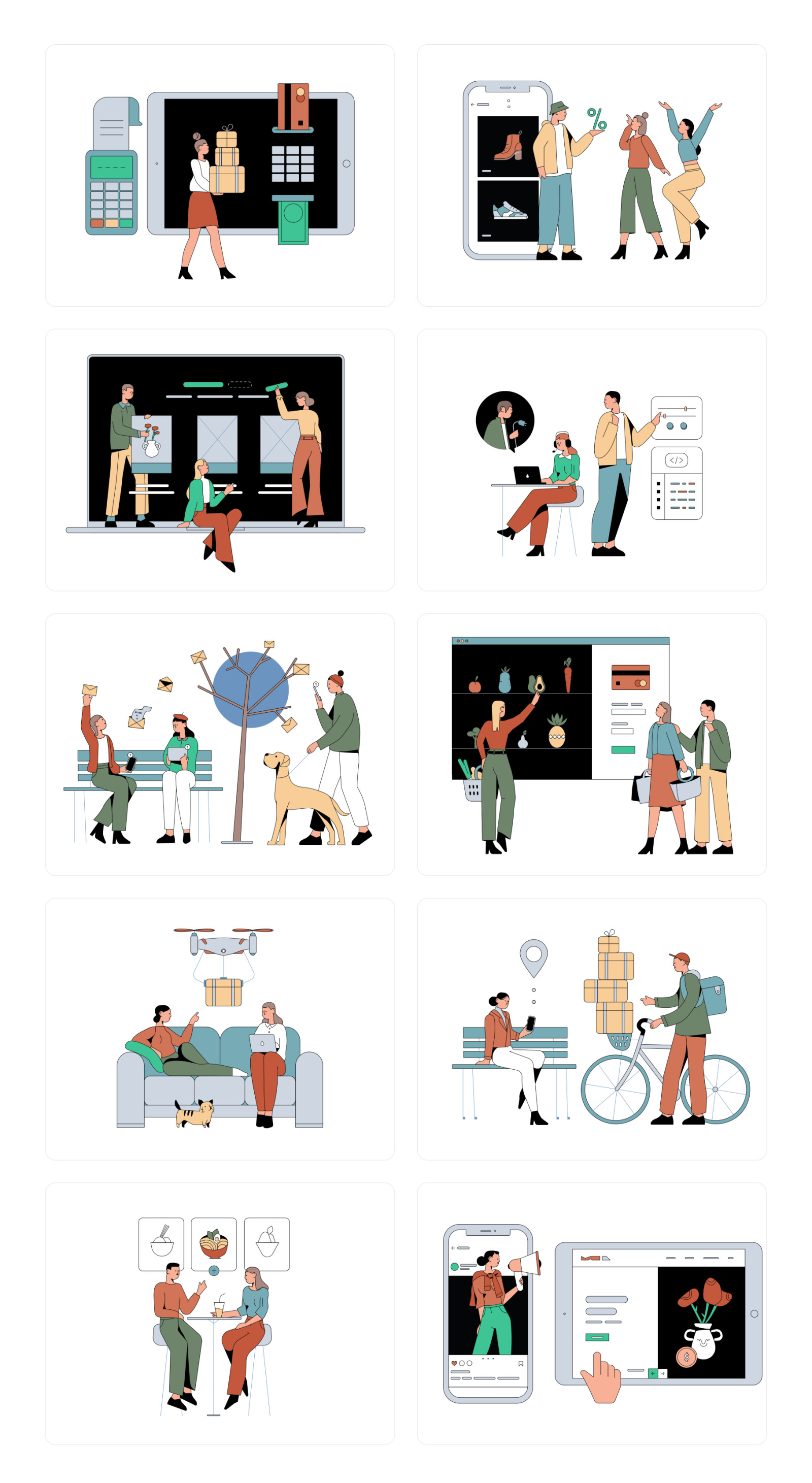 E-commerce Illustrations E-commerce Illustrations