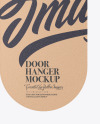 Kraft Door Hanger Mockup