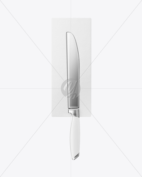 Kitchen Knife with Blister Pack Mockup