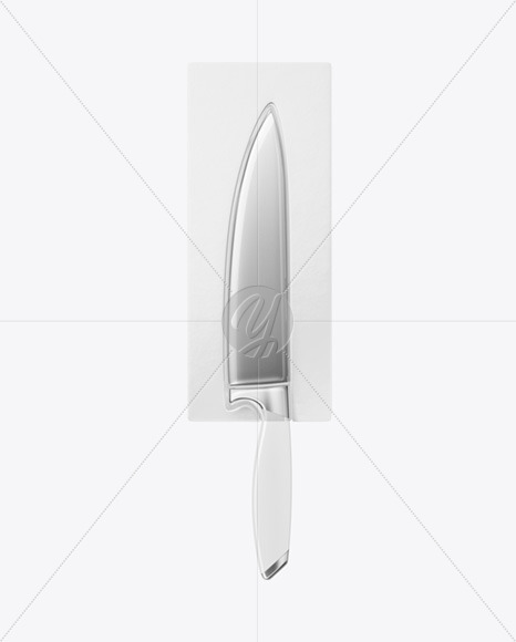 Kitchen Knife with Blister Pack Mockup