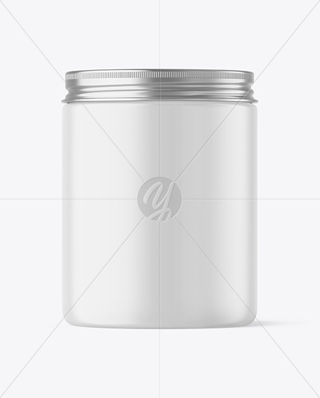 Matte Cosmetic Jar Mockup