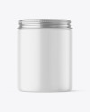 Matte Cosmetic Jar Mockup