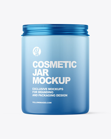 Matte Cosmetic Jar Mockup